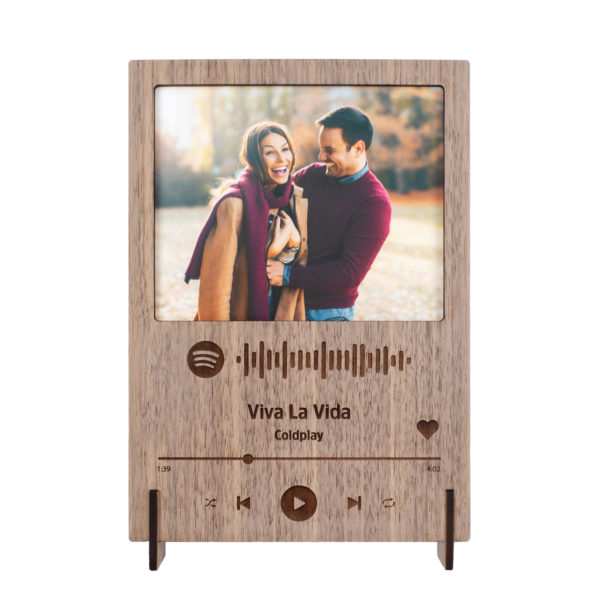 Placa Spotify En Madera