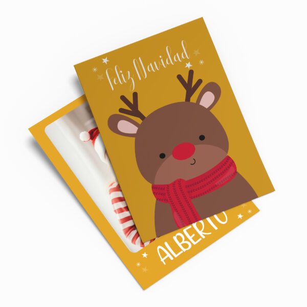Postal navidad animalito 2