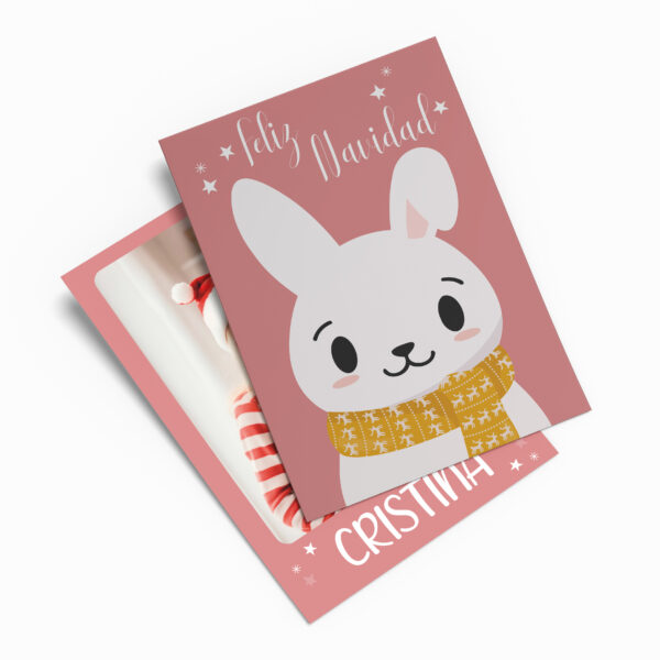 Postal navidad animalito modelo 4
