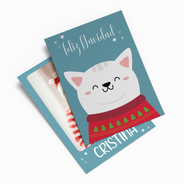 Postal navidad animalito modelo 5